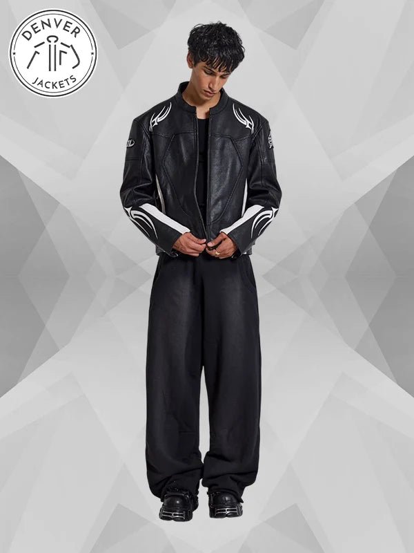 Jaded London Leather Biker Jacket