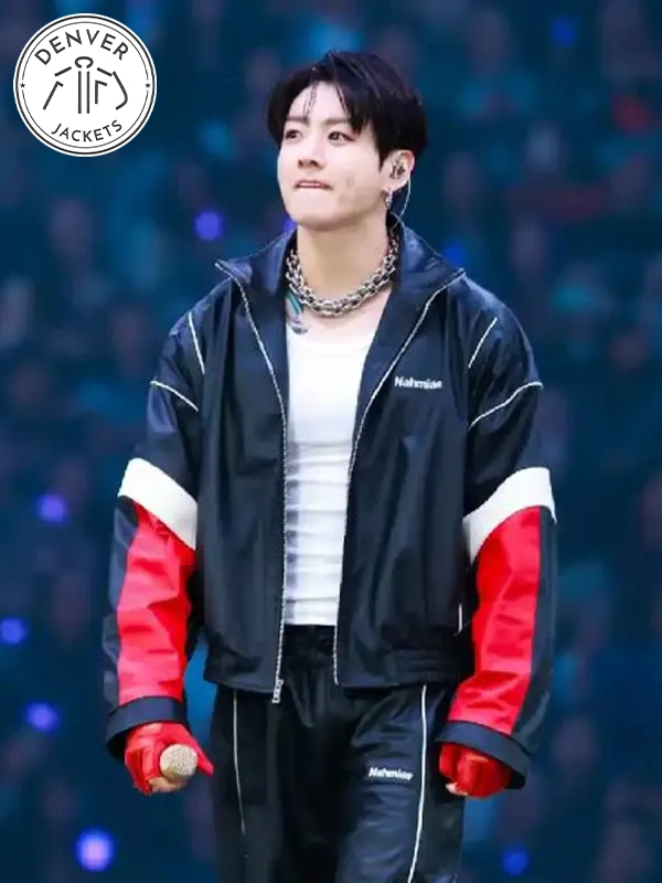 Jungkook BTS Nahmias Black Leather Jacket