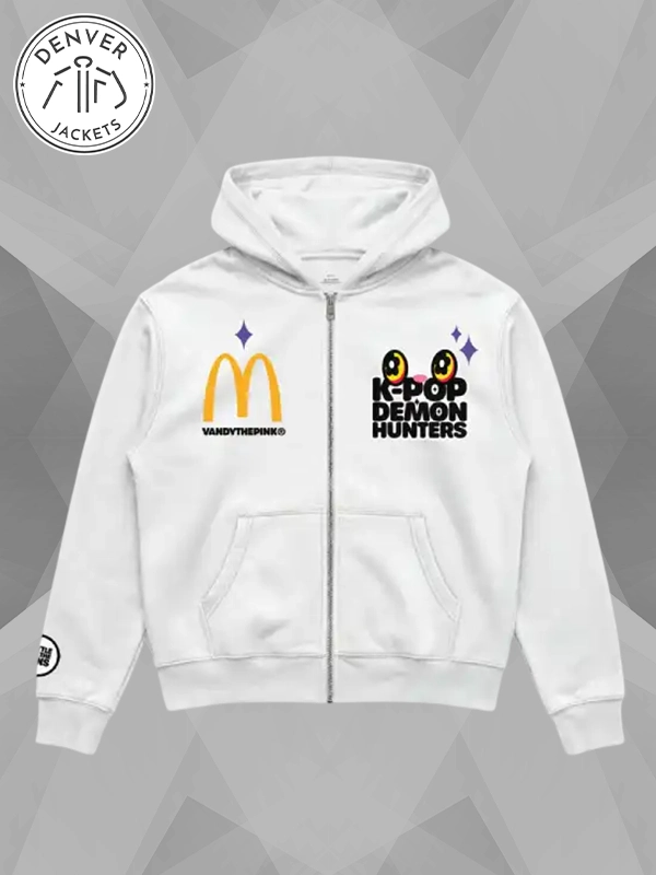 KPop Demon Hunters Vandy The Pink x McDonald’s Logo Full Zip Hoodie