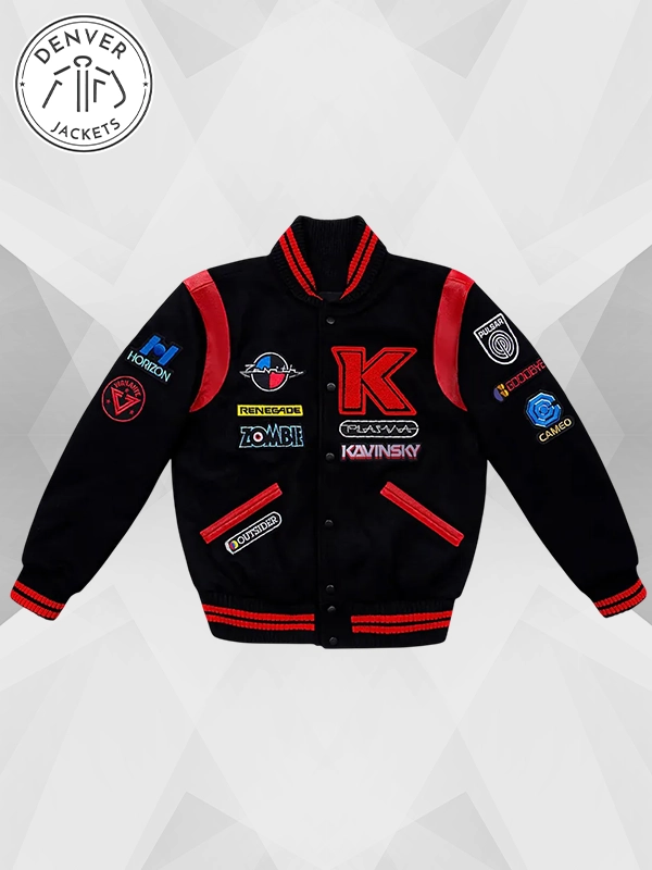 Kavinsky Reborn Varsity Jacket Black