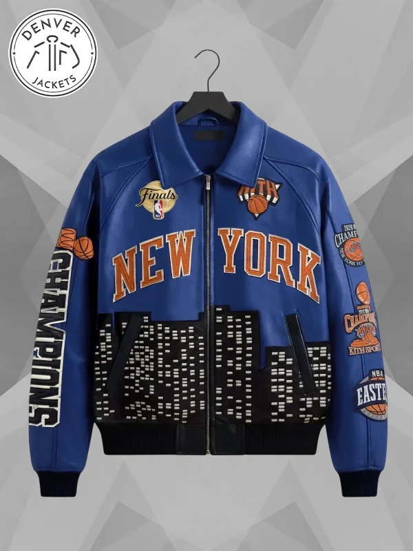 Kith for the New York Knicks 2026 Champions Leather Jacket