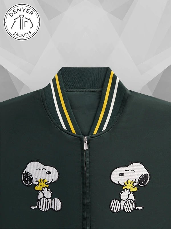Kith x Peanuts Souvenir Jacket Green