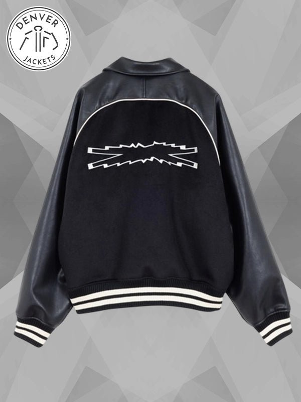 LE SSERAFIM x ZOZOTOWN Varsity Jacket Black