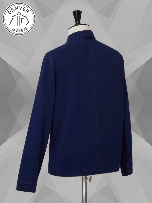 L Usine Bleue Coltin Work Jacket Blue