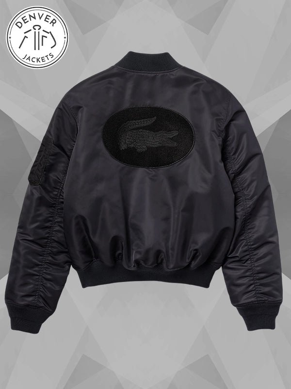 Lacoste Black Bomber Jacket