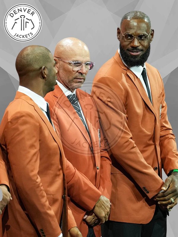 LeBron James Hall Of Fame NBA Orange Jacket