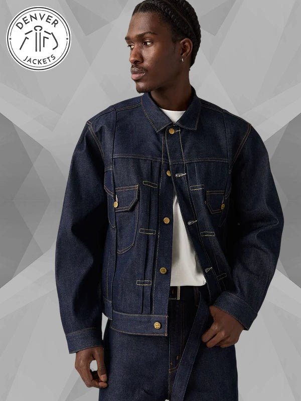 Levi s x sacai Men s Dark Blue Denim Jacket