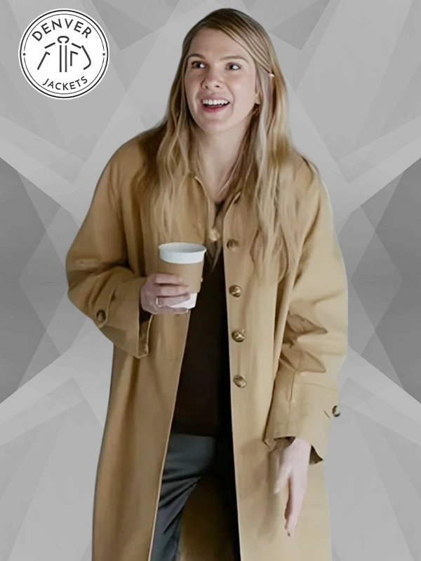 Lily Rabe Shrinking S03 Meg Brown Coat