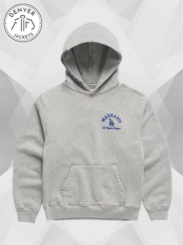 Madhappy Dodgers Fleece Grey Hoodie