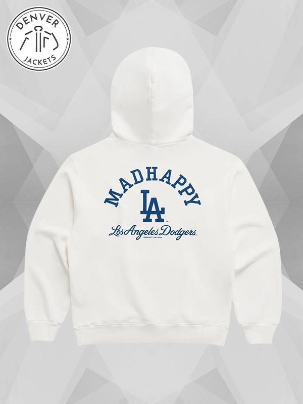 Madhappy LA Dodgers White Fleece Hoodie