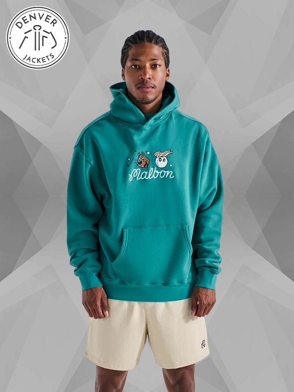 Malbon Golf Two Man Scramble Hoodie Blue