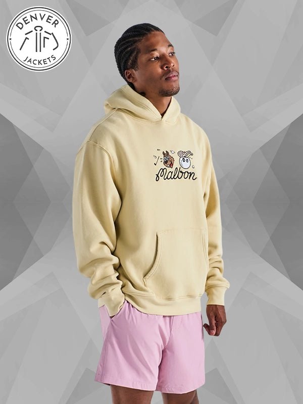 Malbon Golf Two Man Scramble Light Khaki Hoodie