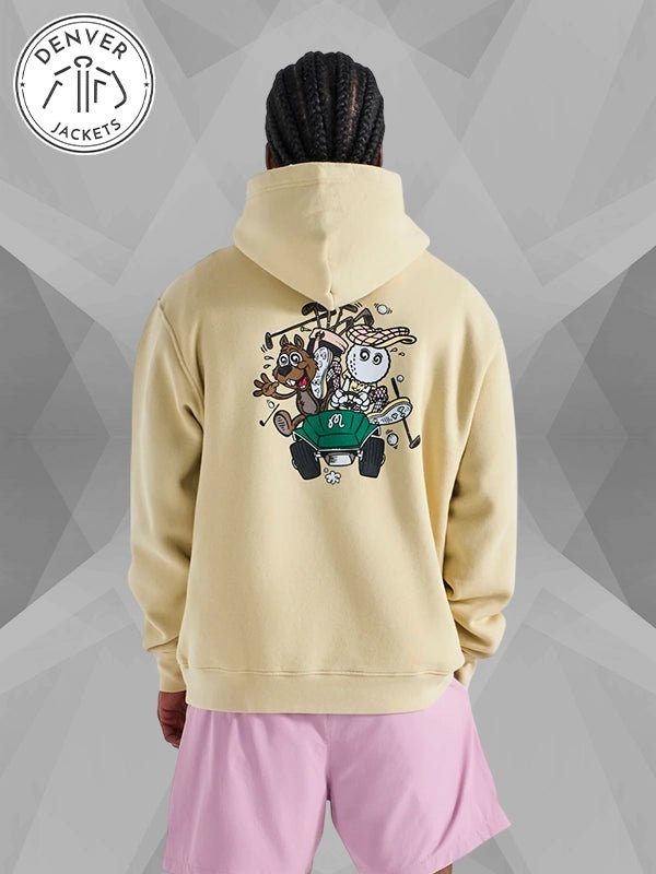 Malbon Two Man Scramble Light Khaki Hoodie