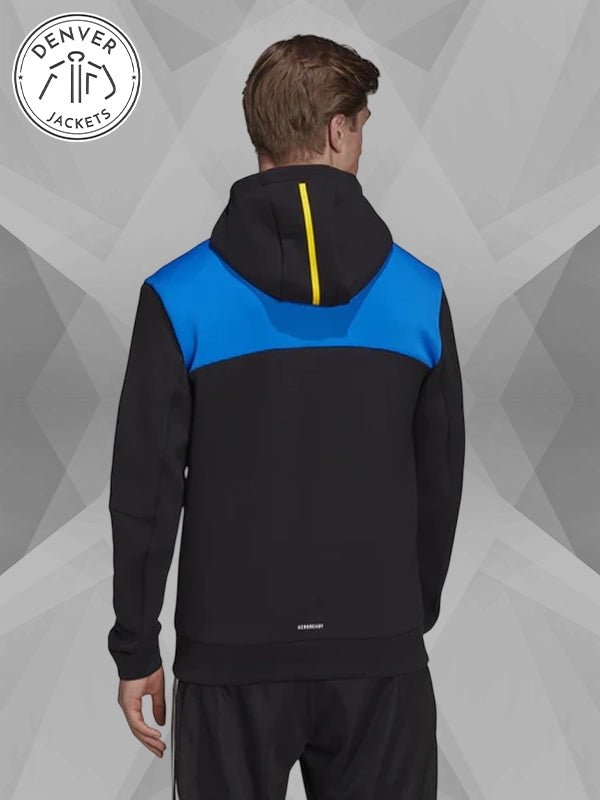 Manchester United Adidas Z N E Anthem Jacket Black