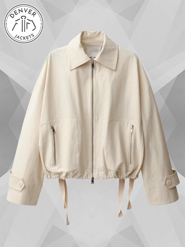 Mango April 25 Light Jacket Cream