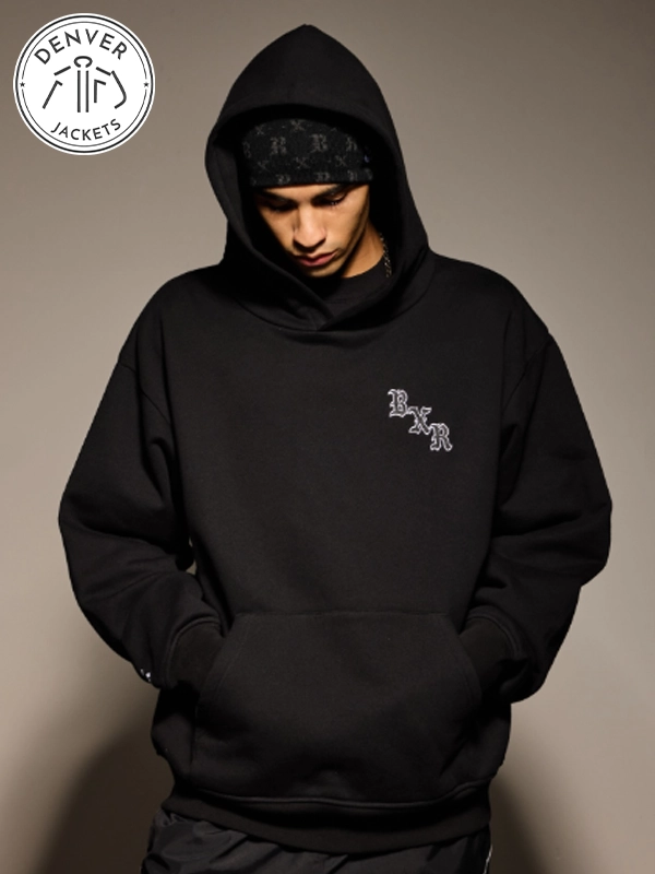 Men bxr arch Black hoodie