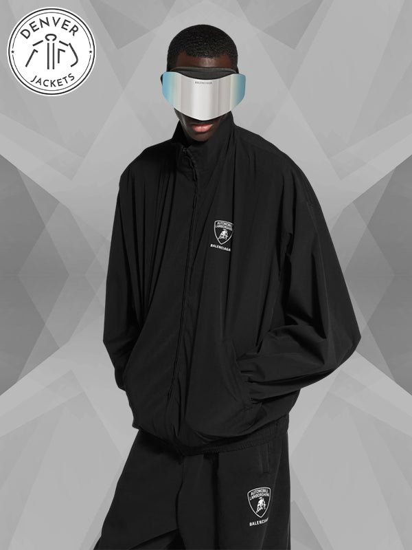 Men s Balenciaga x Automobili Lamborghini Tracksuit Jacket in Black