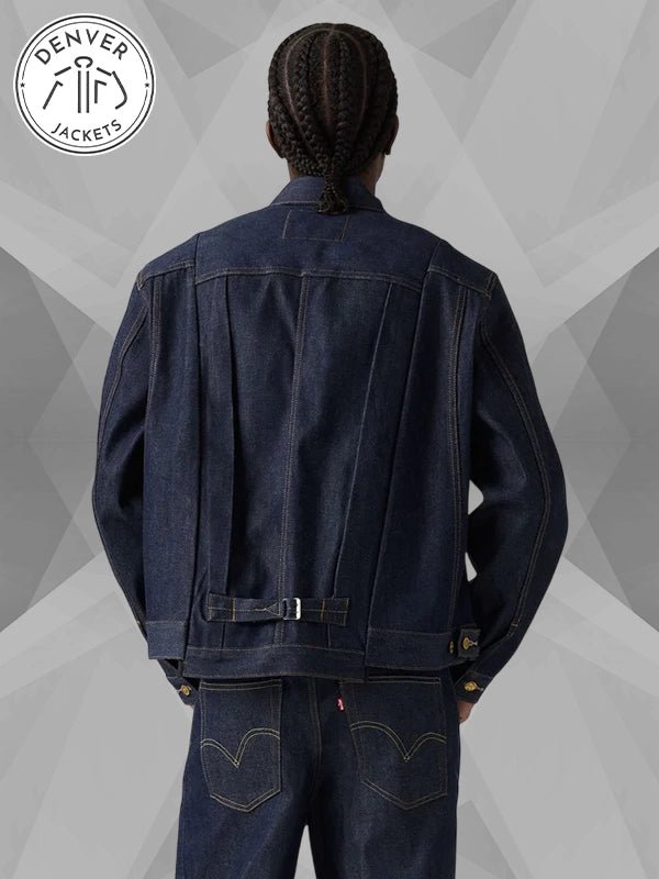 Men s Levi s x sacai Denim Jacket Dark Blue