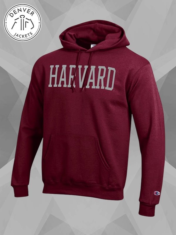 Mens Champion Crimson Harvard Crimson Eco Powerblend Pullover Hoodie