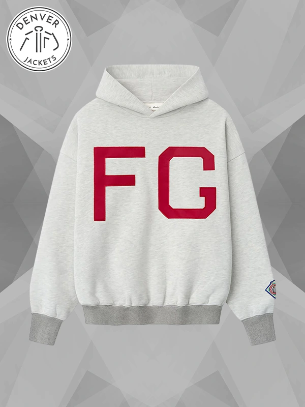 Mens Jackie Robinson Fear of God Heather Gray NLBM Hoodie