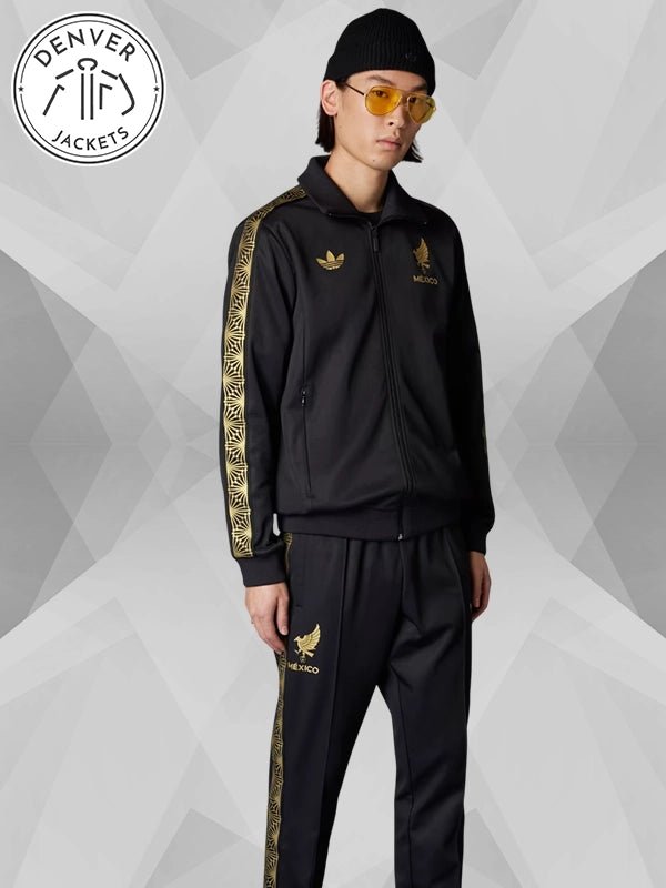 Mexico National Soccer Team Adidas Originals Gold Track Jacket
