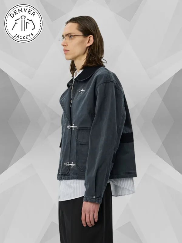 Mfpen Clasp Jacket Washed Black