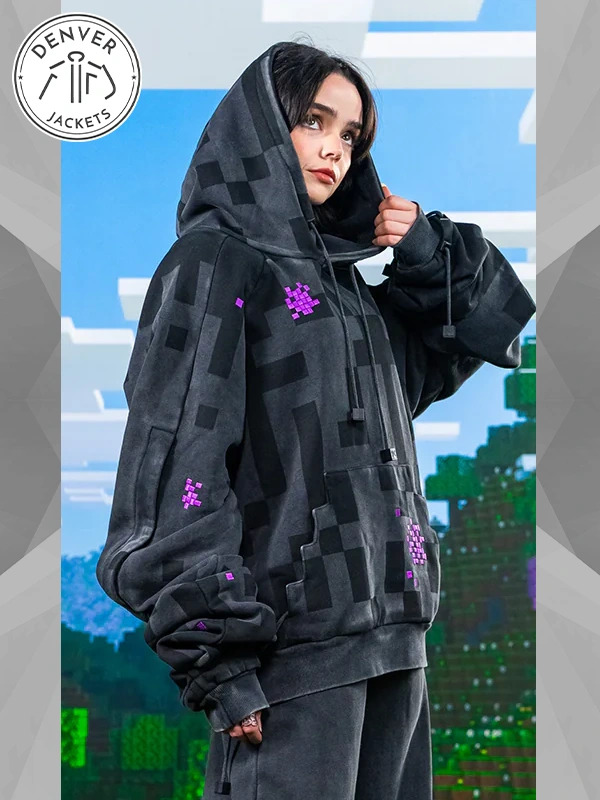 Minecraft Merch Enderman Hoodie Black