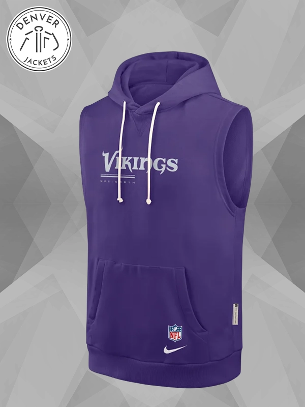 Minnesota Vikings Nike Sideline Sleeveless Hoodie