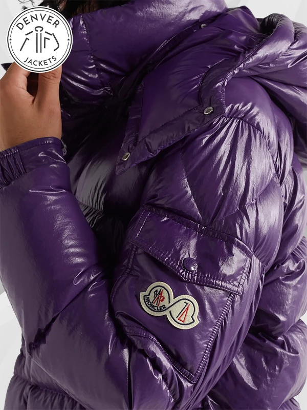Moncler Maya Purple Puffer Jacket