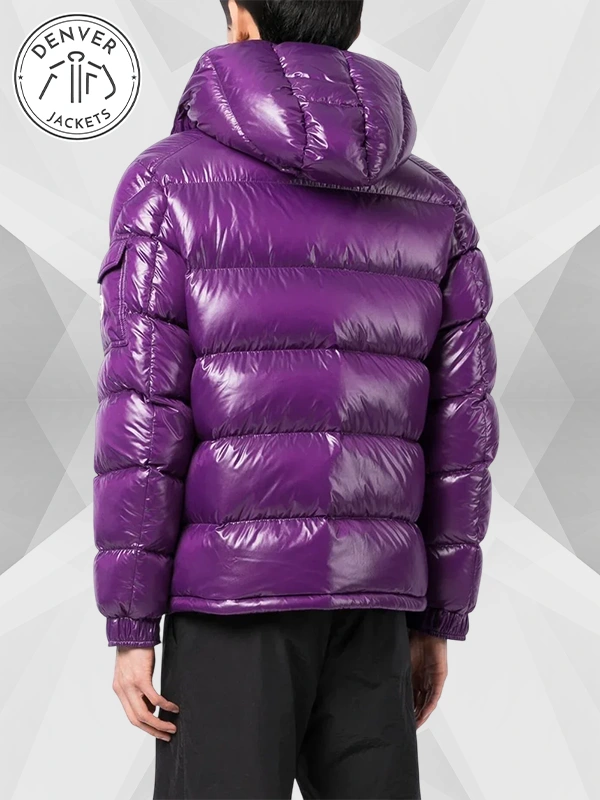 Moncler Maya Purple Puffer Padded Coat Jacket