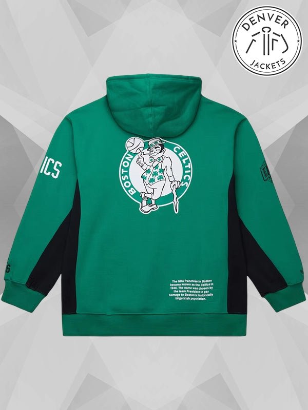 NBA Boston Celtics x Mitchell Ness Kelly Green Hardwood Hoodie