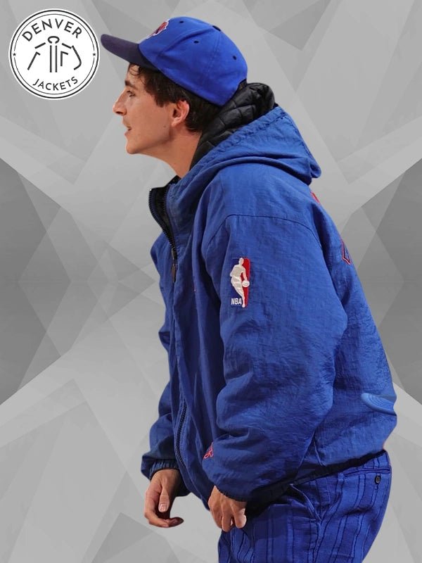 NY Knicks Timothee Chalamet Jacket Blue