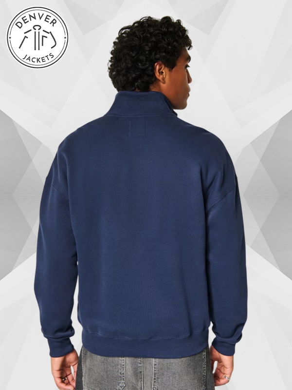 Navy Chivas Quarter Zip Hollister