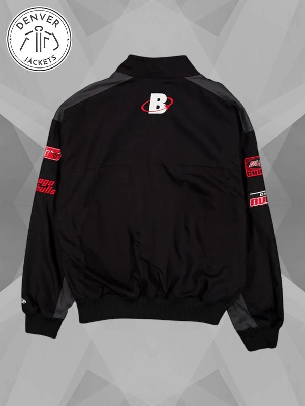 New Era Chicago Bulls Motorsports Racing Black Jacket