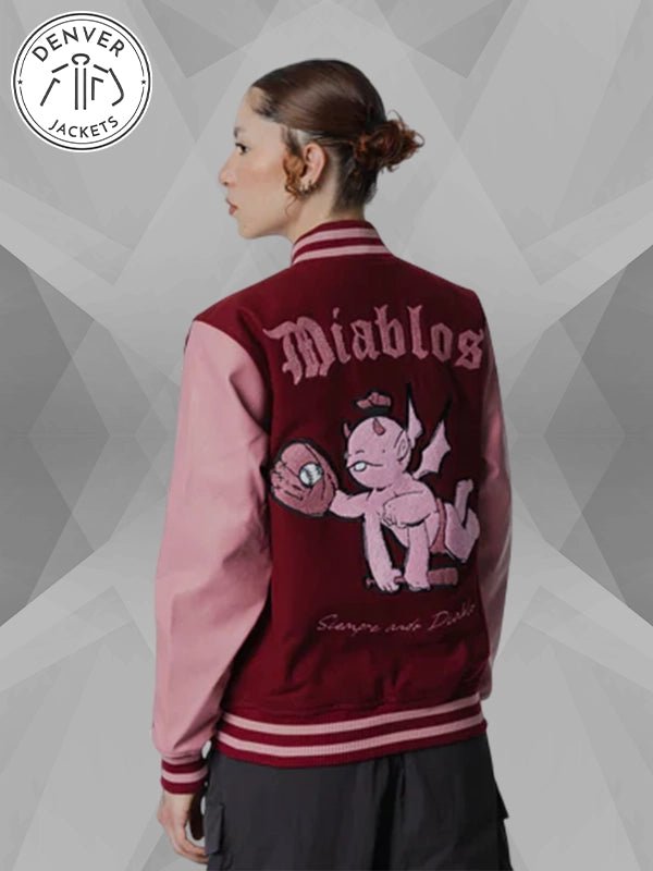 New Era Rodrigo Roji x Diablos Red Varsity Jacket