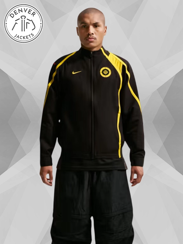 Nike Total 90 Laser Track Jacket Black and Yellow