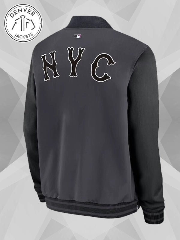 Nike NY Mets Bomber Jacket Black