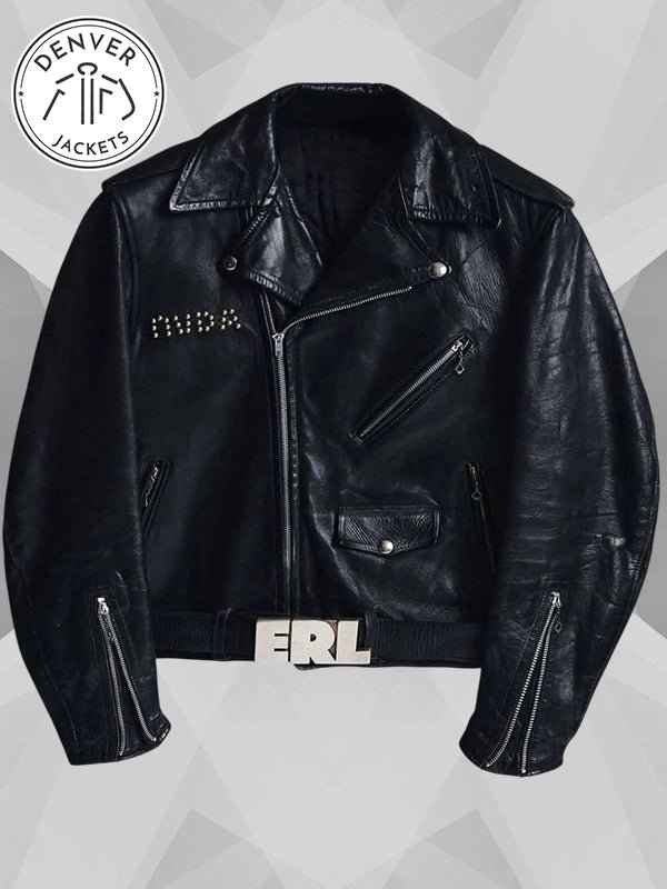 Nvidia CEO Jensen Huang Custom ERL Black Leather Jacket