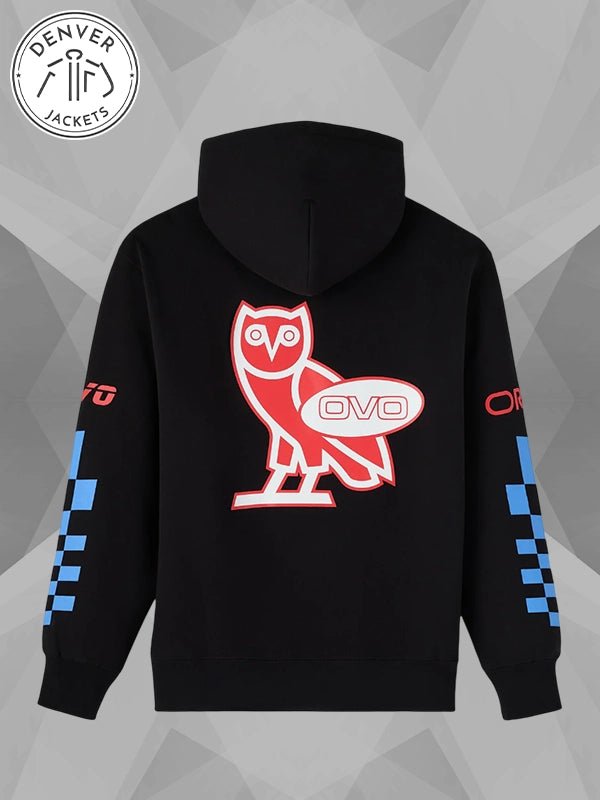 OVO x Red Bull Racing Black Finish Line Hoodie