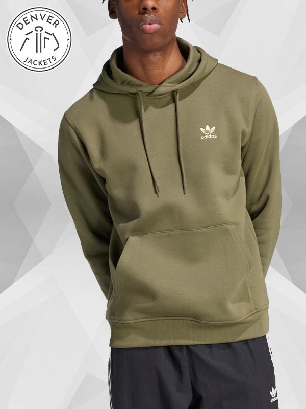 Olive Strata Trefoil Essentials Hoodie