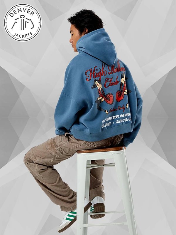 PacSun High Rollers Club Hoodie Blue