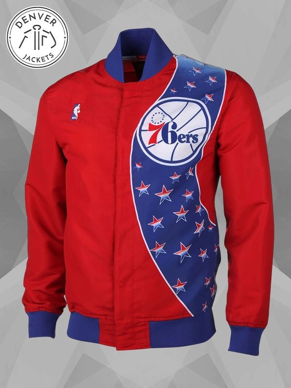 Philadelphia 76ers Warm Up Jacket Mitchell Ness