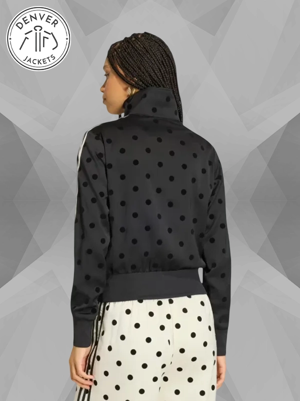 Polka Black Dots Adidas Jacket