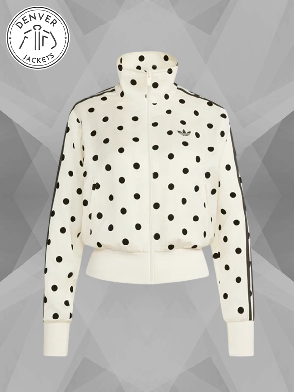Polka Dots Adidas Jacket white