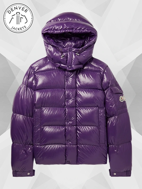 Purple Moncler Puffer Jacket
