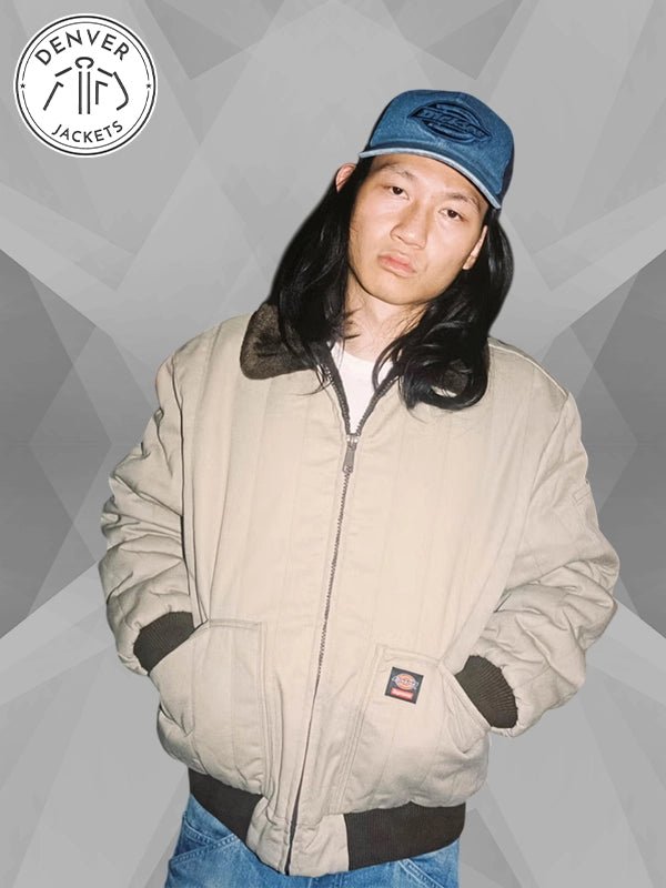 Quilted Faux Fur Work Supreme x Dickies Reversible Jacket Brown