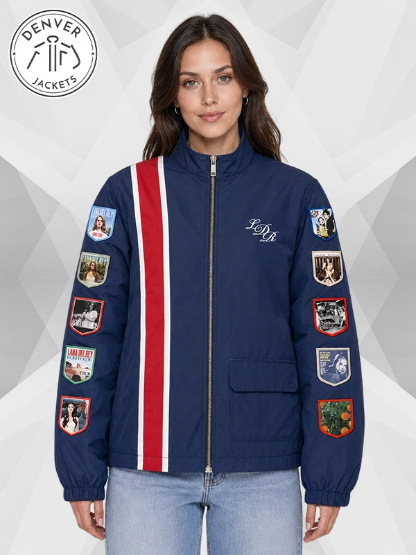 Racing Jacket With Patches Lana Del Rey