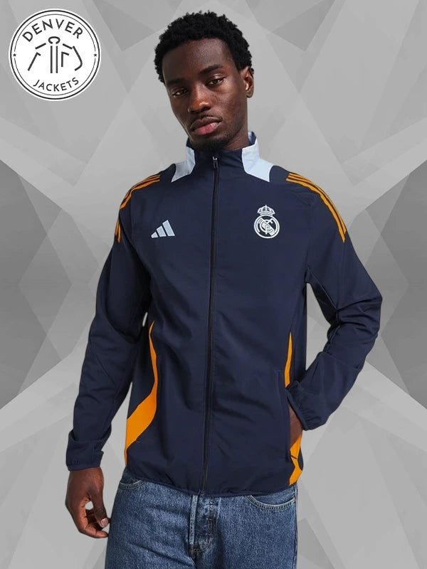 Real Madrid Adidas Presentation Jacket Blue