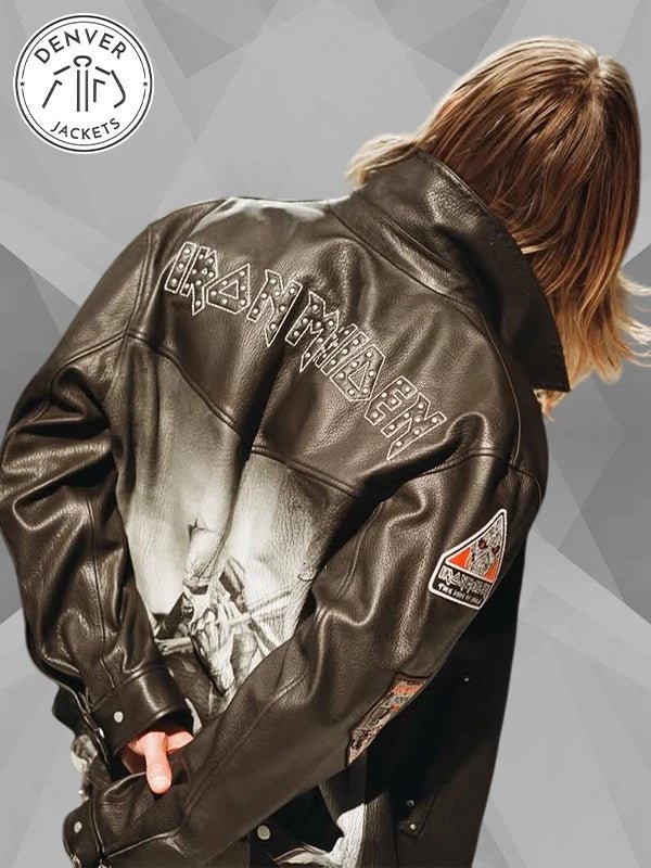 Represent x Iron Maiden Leather Jacket