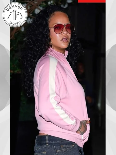 Rihanna Y2k Fashion Pink Miu Miu Track Jacket